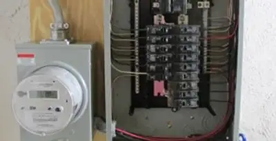 electrical panel upgrade service showing outdated electrical panel prepared for professional replacement in Chicago, IL