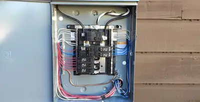 electrical panel upgrade service featuring newly installed electrical panel wired by licensed electricians in Chicago, IL