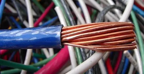 electrical wiring services showing exposed copper conductors and cable preparation in Chicago, IL