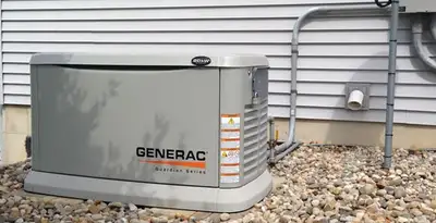 generator installation service featuring outdoor standby generator setup by licensed electricians in Chicago, IL