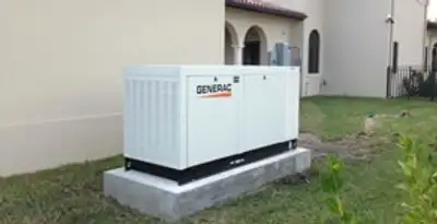 generator installation service showing standby generator professionally installed for residential power backup in Chicago, IL
