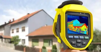 home energy audit service performing exterior thermal inspection to identify energy loss in Chicago, IL