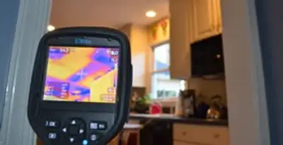 home energy audit service using thermal imaging to evaluate electrical efficiency inside a home in Chicago, IL