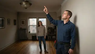 Chicago, IL electrician consults with a homeowner about a dim ceiling light fixture