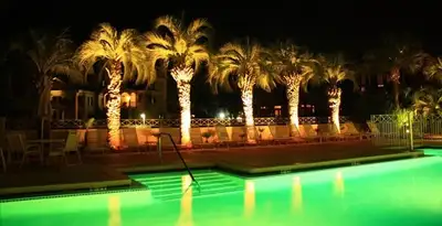 landscape lighting installation services illuminating outdoor recreational areas in Chicago, IL