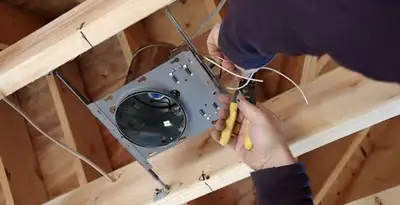 Professional recessed lighting installation with electrical wiring by licensed electricians in Chicago, IL