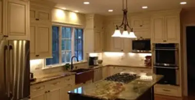 Recessed lighting installation enhancing interior lighting by professional electricians in Chicago, IL