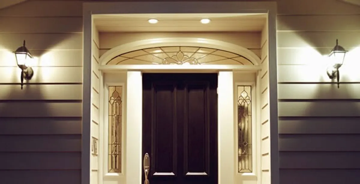 security light installation services with professionally installed entryway lighting in Chicago, IL